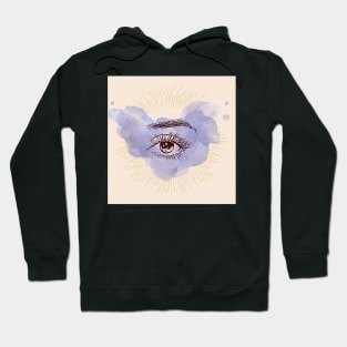 Watercolor Eye Looking in your soul Hoodie